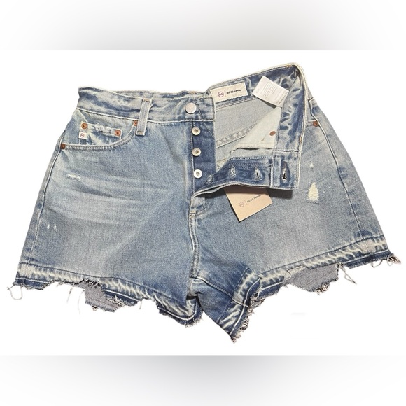 AG Adriano Goldschmied NEW Alexxis High Rise Jean Shorts Size 27 - Picture 4 of 6